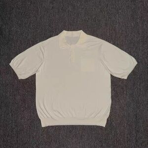 GK Men's Off-White Polo Shirt